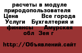 расчеты в модуле природопользователя › Цена ­ 3 000 - Все города Услуги » Бухгалтерия и финансы   . Амурская обл.,Зея г.